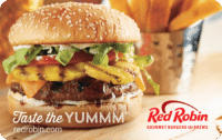 20% Off Red Robin Gift Cards Offered Oct 10-13