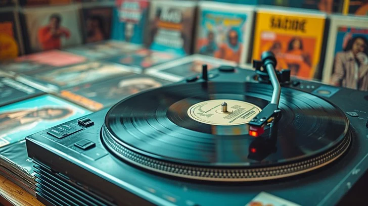 The analog beauty of vinyl—bringing music to life with every spin.