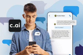 Teen interacting with AI chatbot on smartphone screen | AI companion apps | PGN Business Insider | pottersgallerynigeria.org