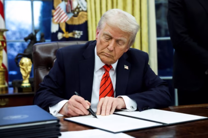 President Donald Trump signs tariff order | Trump tariffs | PGN Business Insider