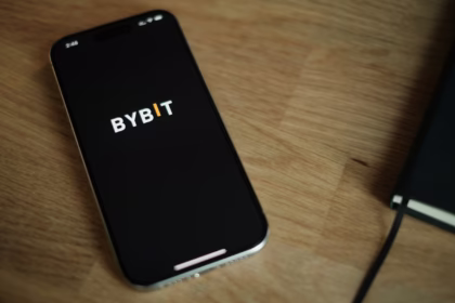 ByBit logo displayed on a digital screen | North Korean hackers | PGN Business Insider