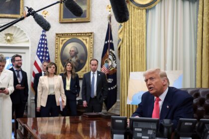 President Trump meeting with law firm representatives | Trump executive order law firm | PGN Business Insider