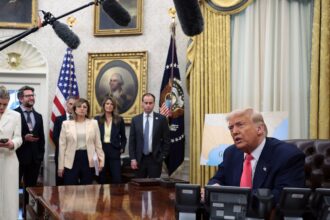 Reunión del presidente Trump con representantes de bufetes de abogados | Trump executive order law firm | PGN Business Insider