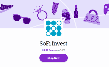 SoFi Invest Offers $110 Signup Bonus via Rakuten