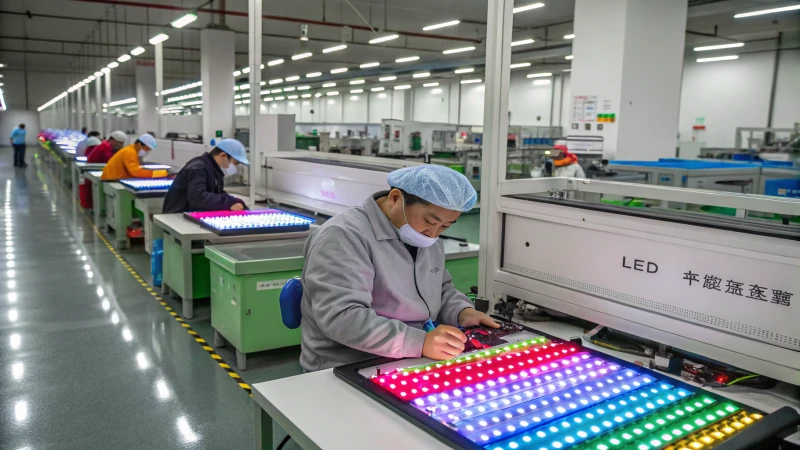 Los trabajadores en un LED de luz de la línea de producción en la provincia de Guangdong. | La fábrica de China de la actividad | PGN Business Insider | pottersgallerynigeria.org