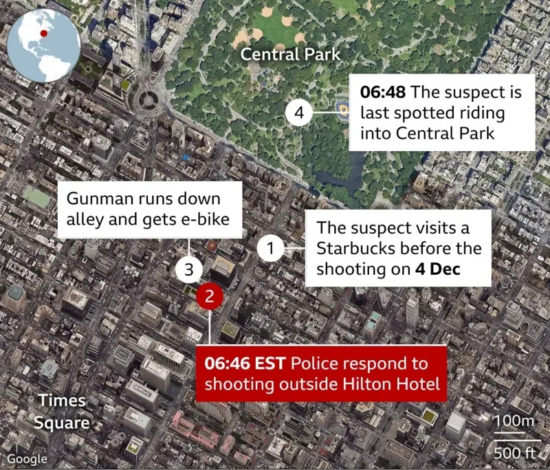 NYPD Hunts Killer of UnitedHealthcare CEO Brian Thompson