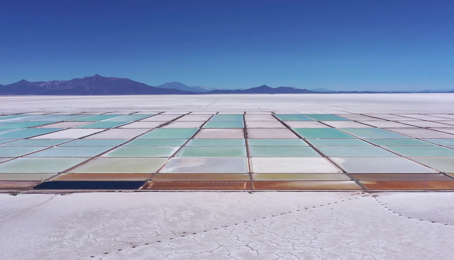Lithium mining operation in South America. Trump minerals