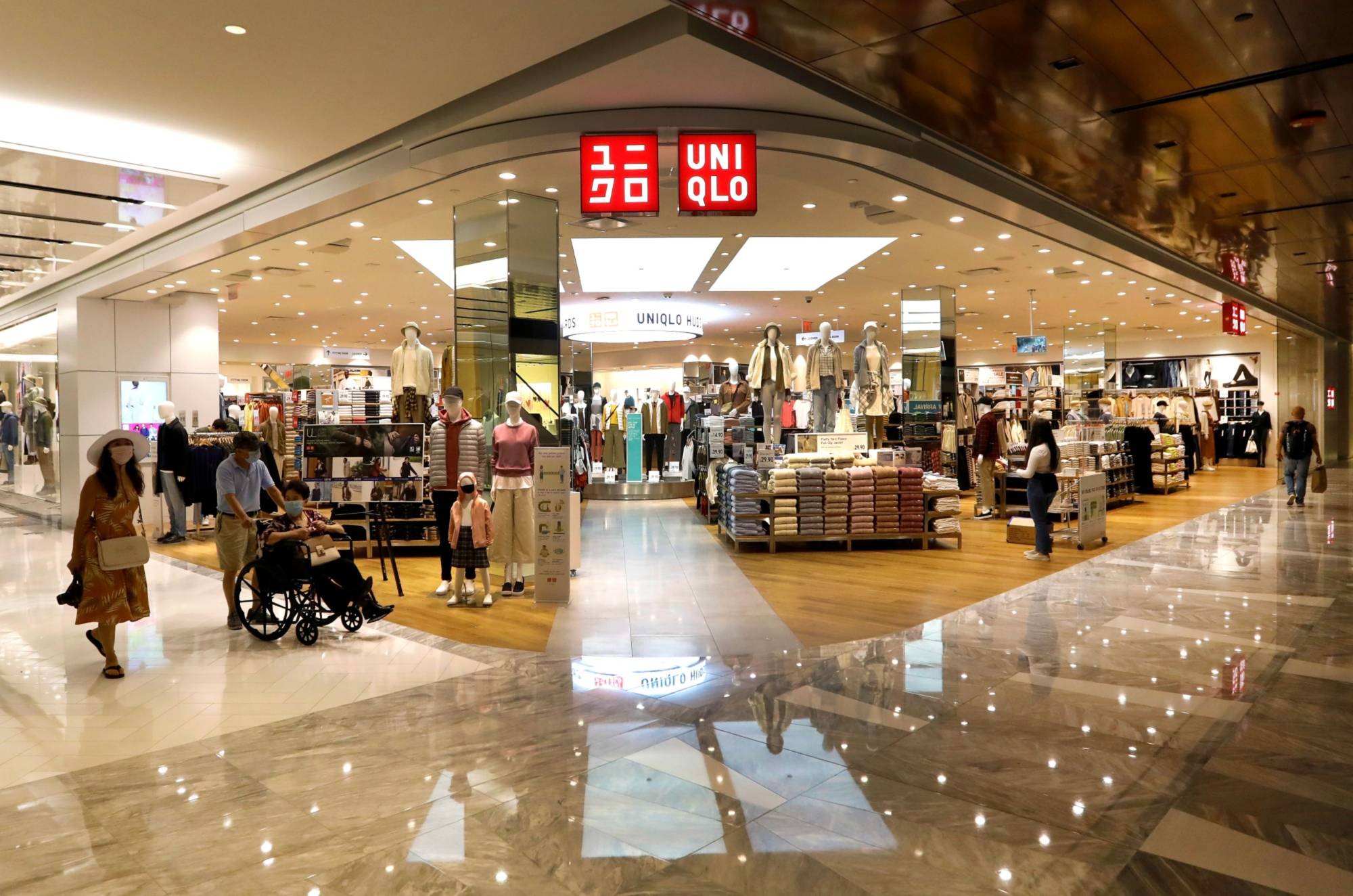 A Uniqlo store at Hudson Yards mall in New York.