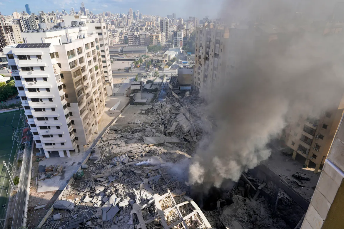 War-Damaged Businesses | Ruins of businesses in Dahieh, Beirut after Israeli airstrikes.