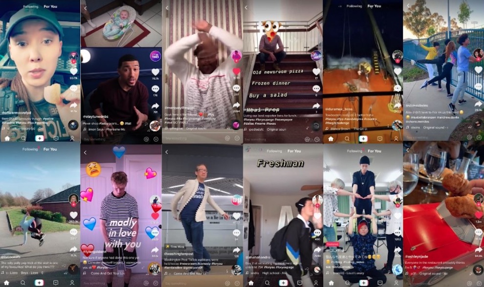 People using TikTok - TikTok users, social media, app, smartphone, entertainment