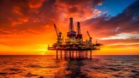 An oil rig in the North Sea, symbolizing BP’s return to fossil fuel investment | BP shareholders