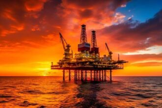 An oil rig in the North Sea, symbolizing BP’s return to fossil fuel investment | BP shareholders