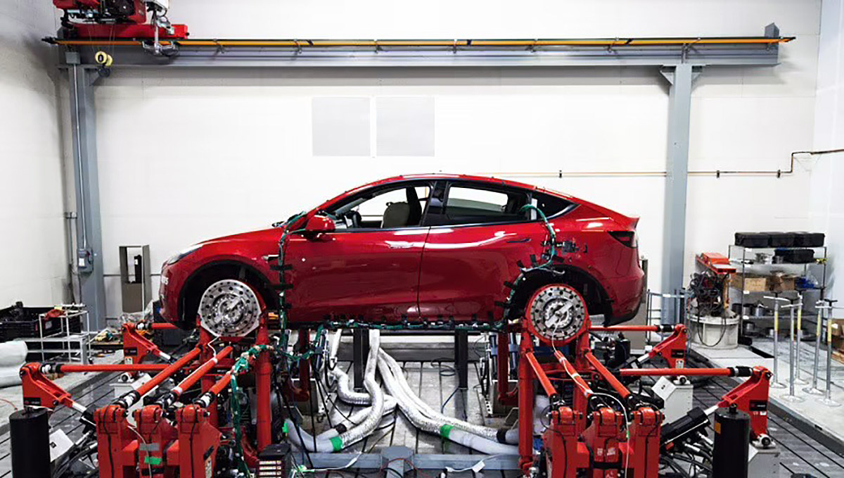 Tesla Model Y production line in Germany