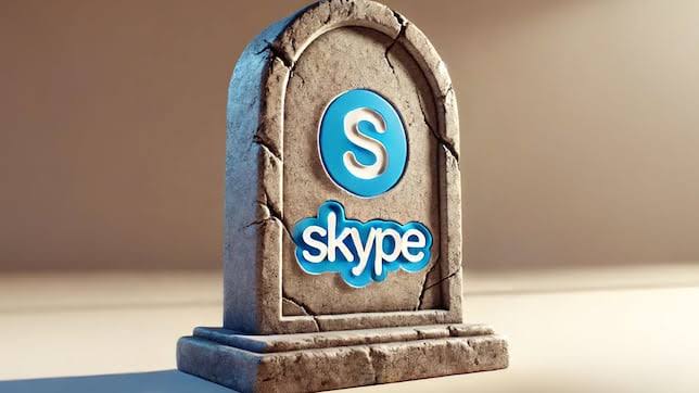 Skype logo, symbolizing the app’s closure after 20 years.