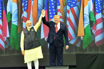 Trump and Modi share stage at ‘Howdy, Modi!’ event in Houston.