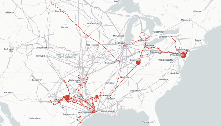 North Dakota pipeline map overlay. | Greenpeace pipeline trial