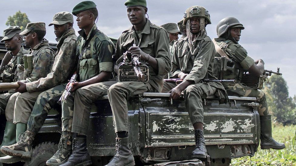 Congolese soldiers | US-Congo mineral deal