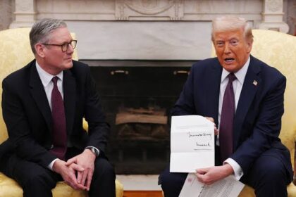 Keir Starmer and Donald Trump discuss trade at the Oval Office, highlighting the tech-focused deal | Starmer-Trump trade deal