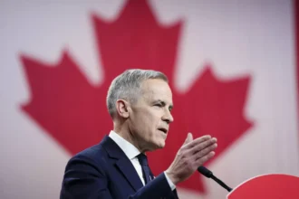 Mark Carney delivers his acceptance speech as Canada's next prime minister, emphasizing resistance to US policies.