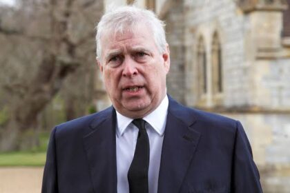 Prince Andrew, Duke of York, photographed in a head-and-shoulders shot, symbolizing his financial struggles.