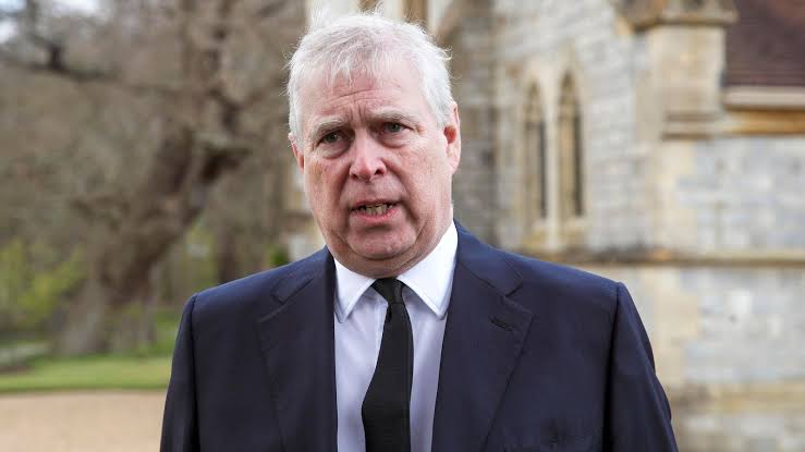 Prince Andrew, Duke of York, photographed in a head-and-shoulders shot, symbolizing his financial struggles.