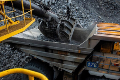 Vehicles at a Ukrainian iron ore mine | Ukraine mineral