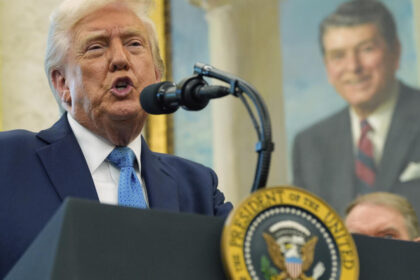President Trump speaks in the Oval Office on April 22, 2025, about lowering China tariffs | Trump tariffs China | PGN Business Insider | pottersgallerynigeria.org