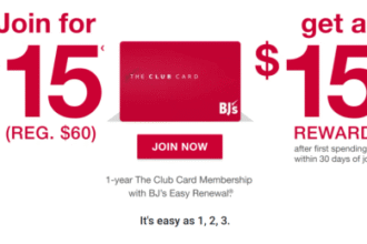 BJ’s Club Offers Free Membership with $15 Reward