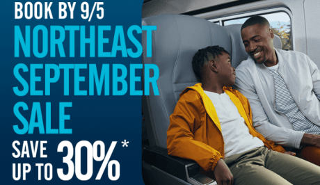 Amtrak Offers Up to 30% Off Northeast Routes in September