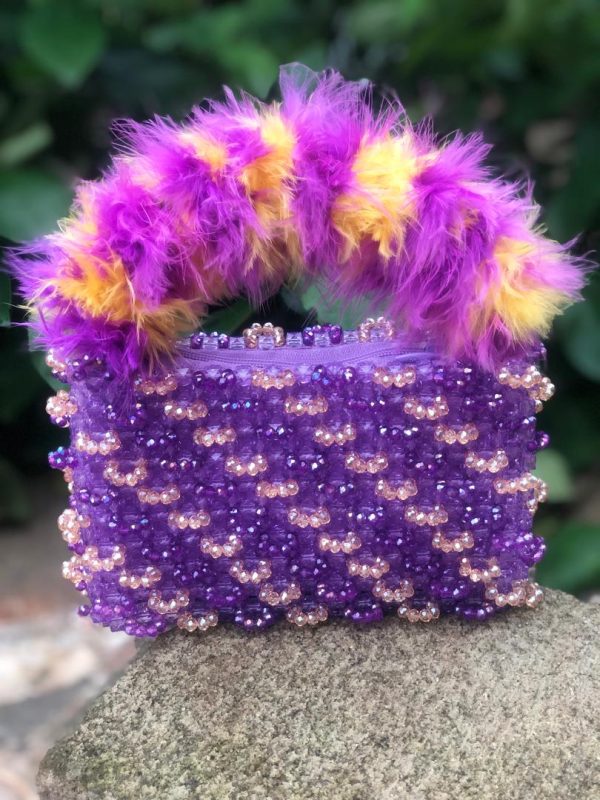 African Handmade Bead Bag