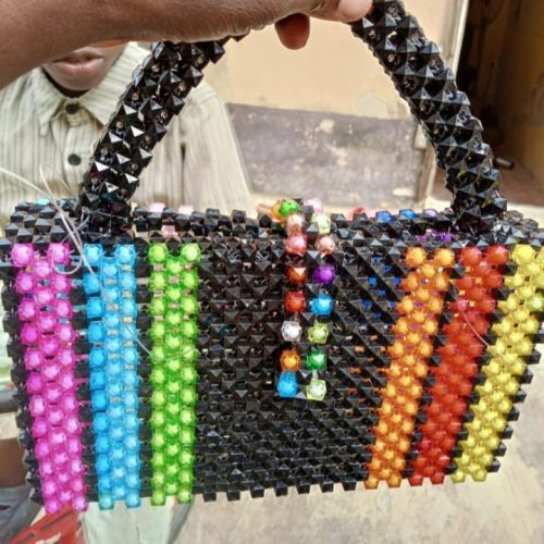 Multiple Color Bead Bag
